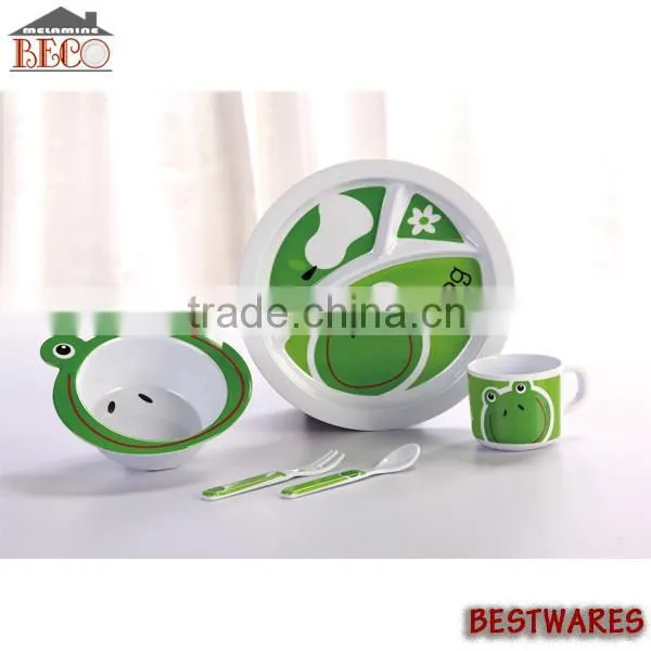 5 pcs melamine kids dinnerware set , dinnerware set