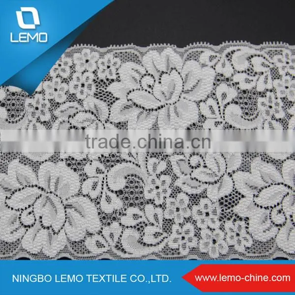 Elastic Tricot/swiss Lace Fabric