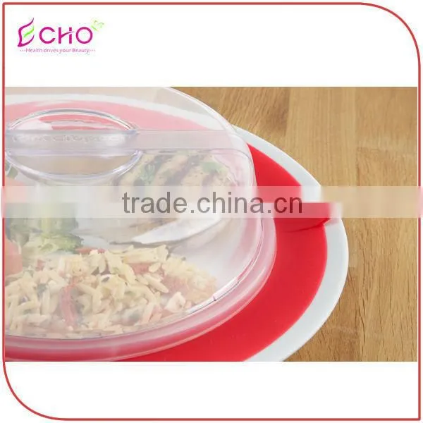 Universal Foldable Plate Topper Lid/Silicone Fresh Keep Lid With Airtight Suction photo-6
