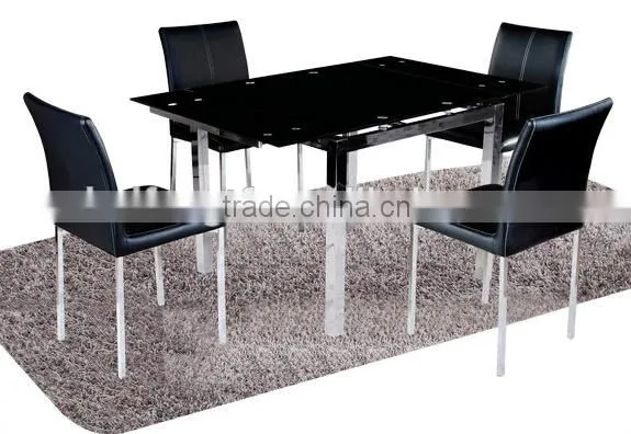 Glass Dining Table and Marble Dining Table Set HD115 photo-6