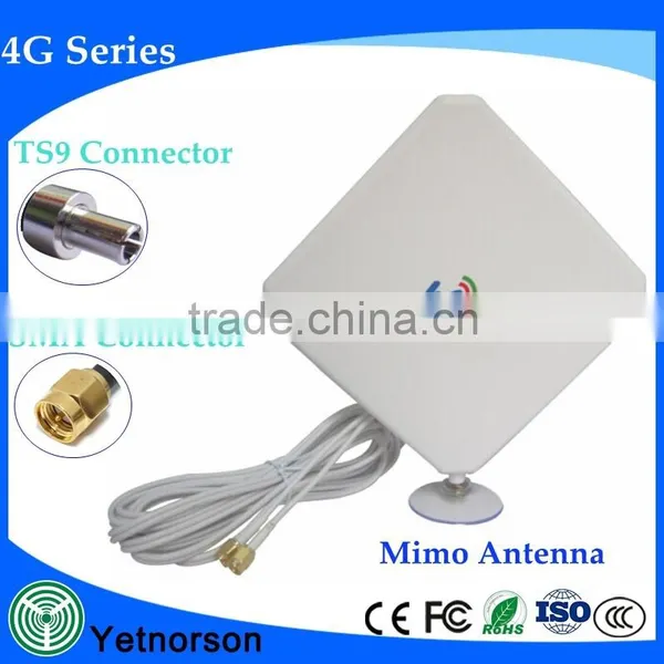 Reliable Quality Lte Antenna for 3g 4g Wifi Router 4g Modem External Antenna With Double Ts9 Connector