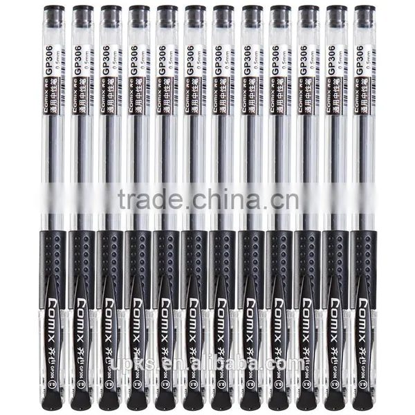 Promotional Plastic 0.5 mm gel pen Black Red Blue Office Stationery pens