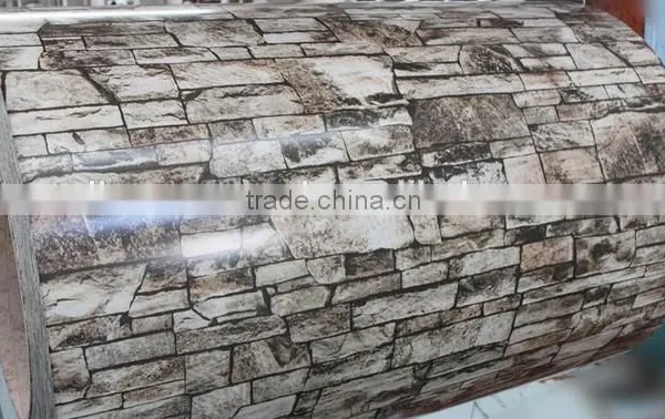 China Top Ten Selling Decorative New Brick Pattern PPGI Zinc Hot Dipped Steel Coils/Plates , Hot Sale ! photo-3