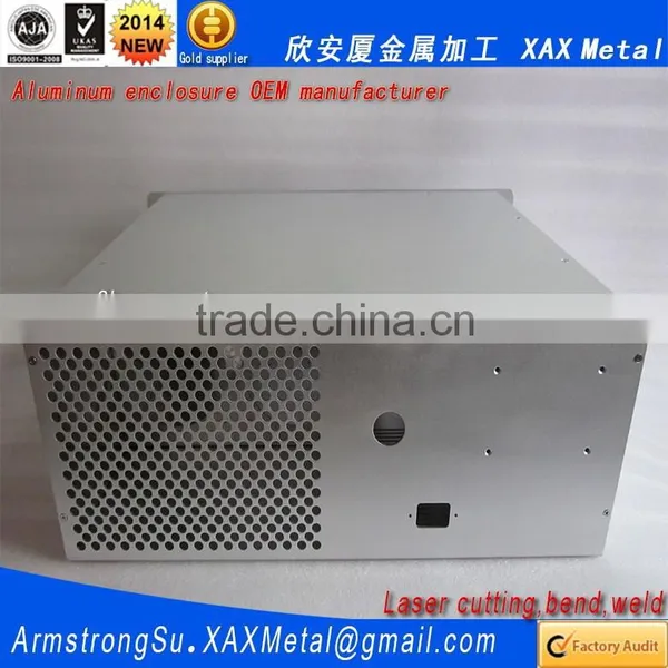 XAX39Alu OEM ODM Customized Laser Cut Bend Weld Sheet Aluminum Alloy the Rtu Wireless Data Terminal Box photo-3