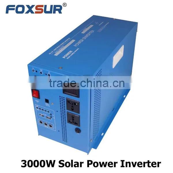 Hot Selling Competitive Price Professional 3000W 12V/24V dc to 110V/230V AC High Efficiency Pure Sine Wave With Controller