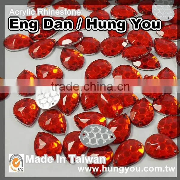 Lead Free Round Shape 10mm Sew On Rhinestone photo-4
