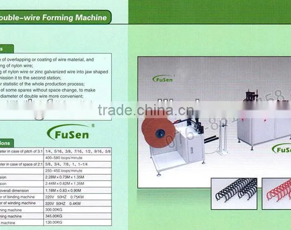 Manufacturer, Double Wire Forming Machine,resonable Price Iron Twin Loop Wire Forming Machine photo-2