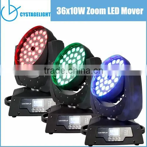 36x10w LED Zoom Wash Moving Head Light photo-5