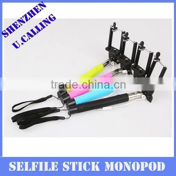 No Battery No Bluetooth Cable Take Pole Portrait Selfile Stick Monopod For Smartphone &Digital Camera photo-3