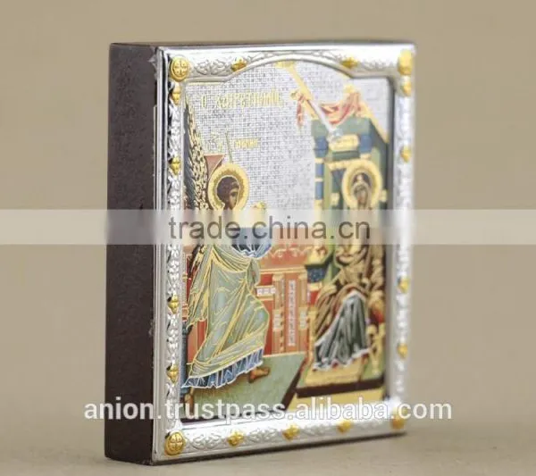 Greek & Russian Orthodox Wooden Icon. Annunciation. Small Size photo-4