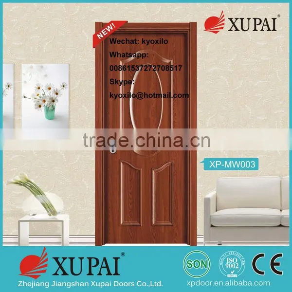Free Shipping Melamine Board Compressed With Honeybom Paper for Apartment Glass Inetrior Door For Wholesale Price