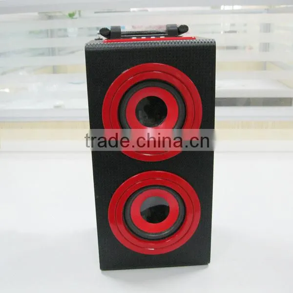 home audio subwoofer amplifier Cube Portable Wooden Speaker
