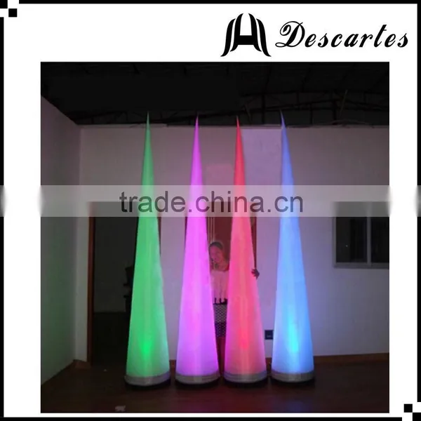 2016 Factory Selling Decorative Wedding Cone/lighted Inflatable Pillars for Sale photo-2