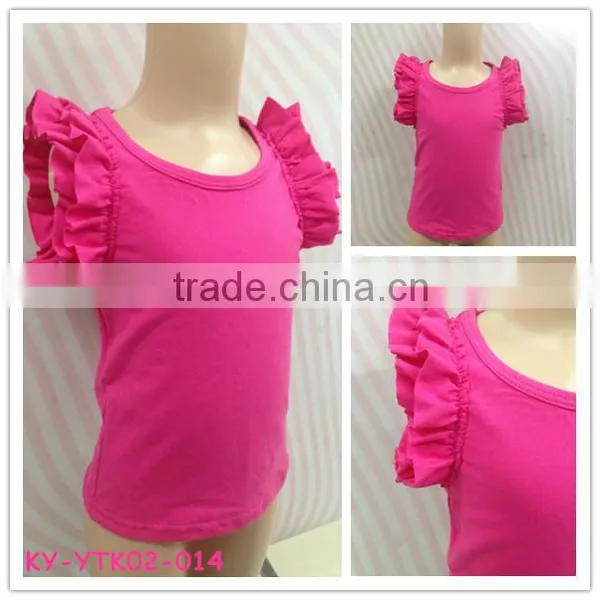 Baby Clothing Manufacturer Wholesale Blank t Shirts Ruffle Shirts Toddler photo-4