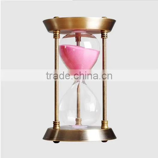 Decorative 15/30 Minutes Colorful Metal Sand Timer Hourglass Creative Art Craft Hour Glass Quality Choice photo-3