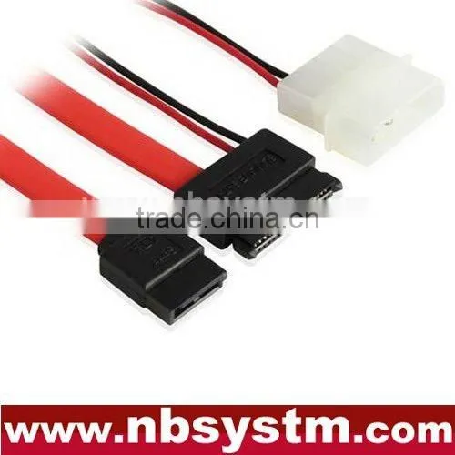 Slim SATA 13pin to 7pin Data + 4pin Power Cable