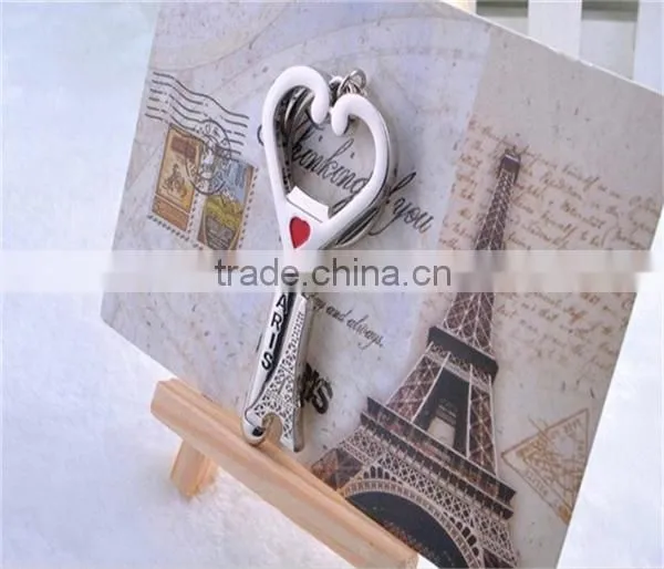 Eiffel Tower Bottle Opener Keychain Eiffel Heart Bottle Opener Keychain Novelty Items Wedding Gift photo-5