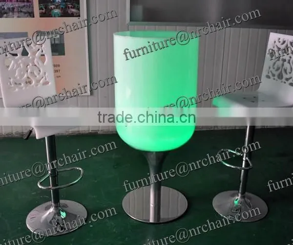Led Light Up Round Cocktail Table For Sale photo-2