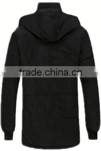 Hot Selling 2015 New Fashion Black Color Man Winter Jacket H0267 photo-2