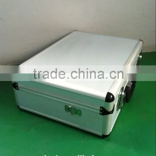 Silver ABS Ukulele Tool Case Hight Quality With Lock Very Farm Durable Aluminum Tool Case With Handle photo-3