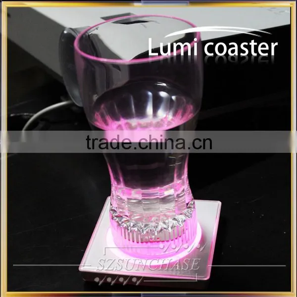 2016 Newest Led Bottle Coaster, Led Drink Coaster Black Light photo-2