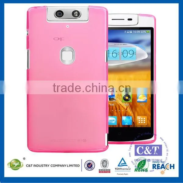 C&T Colorful Smartphone Transparent Clear Tpu for Oppo n1 Case photo-2