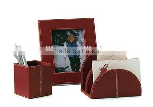 Latest Customized Leather Office Articles Leather Photo Frame