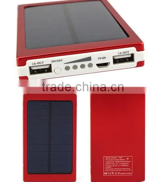 10000mah Solar Charger With Doubel Output Ports and LED Indicator photo-4