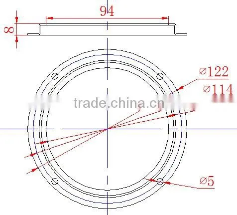120 Degree High Bay Light Optical Lens , Glass Meterial Lens photo-4