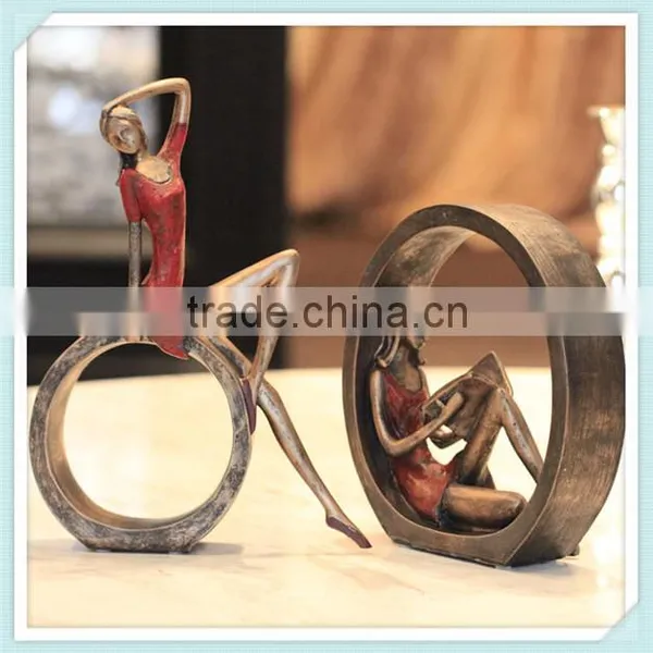 Polyresin American Figure Sculpture Country Style Figurine photo-2