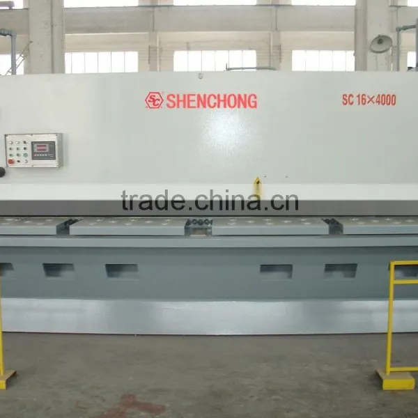 QC11Y-16X4000 Depth Throat Cisailles Guillotine Hydraulique With Carrier Rollers photo-4