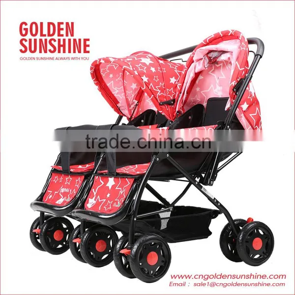 Side By Side Twins Stroller/Baby Pushchair/Twins Pram/ Baby Carriage /Stroller For Twins JINBAO 2208