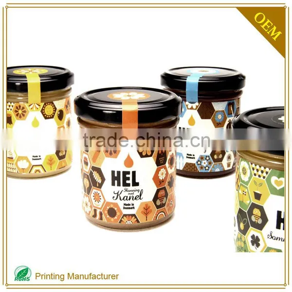 OEM Drink Bottle Printer Label Sticker Stickers For Honey Jars CMYK Printing Factory photo-3