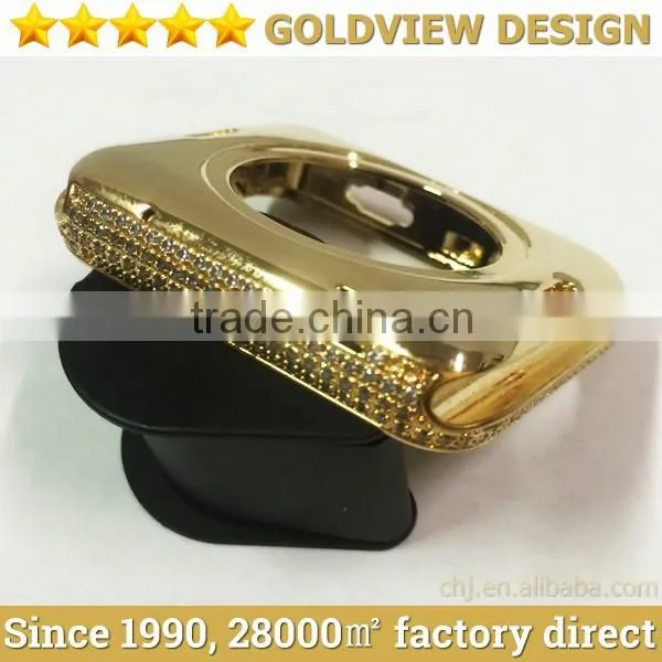 Wholesale Gold Rose Housing for Apple Watch Housing With Diamond,watchband Will Come Soon photo-4