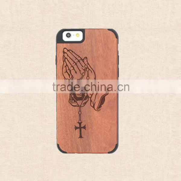 Universal PC and Wood Phone Case With Press Key Custom Design Case for Iphone 6/6 Plus photo-6