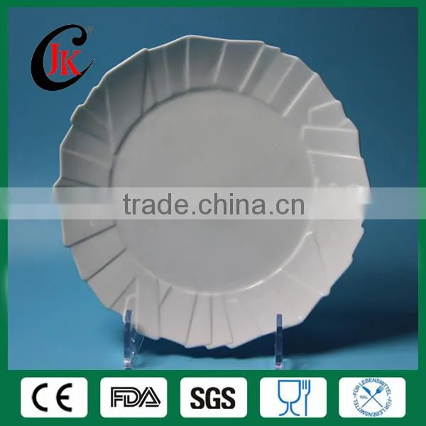 Hot Sale White Cheap Ceramic Plate for Hotel