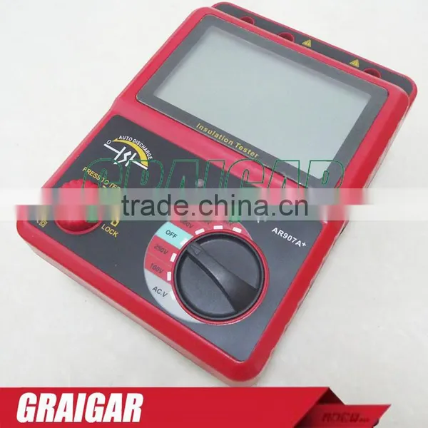 Smart Sensor AR907A+ 100-2500V Digital Insulation Meter Tester Megger MegOhm !!NEW!! AC / DC Voltage Tester photo-2
