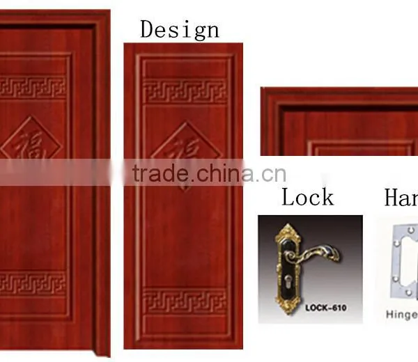 Chinese Design Kings Door Pvc Mdf Armor Door photo-2
