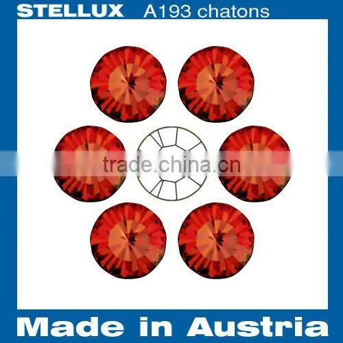 Stellux A193 Glass Chatons Point Back Rhinestones Hyacinth