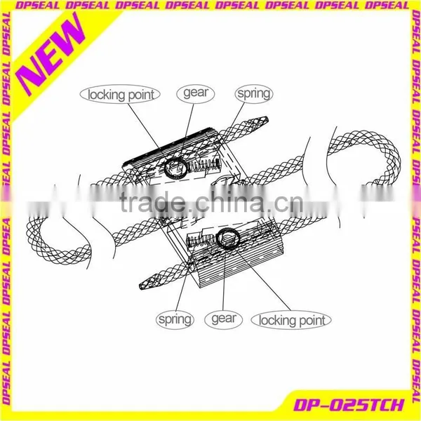 2015 New Design Double Lock Displacement Cable Seals for Containers and Trucks DP-025TCH photo-3