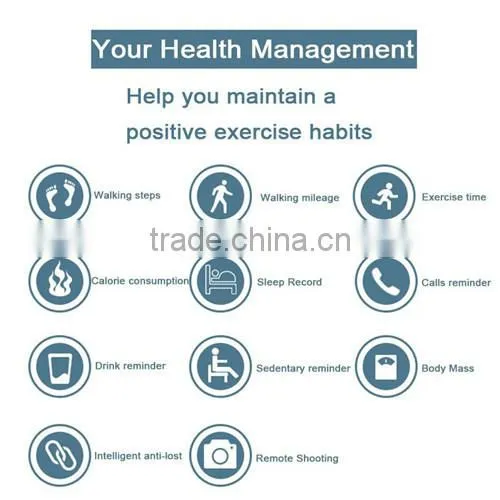 2016 Fitness Activity Tracker Bluetooth 4.0 Smart Watch Sport Bracelet Smart Band Wristband Pedometer For IOS Android TW64 photo-4