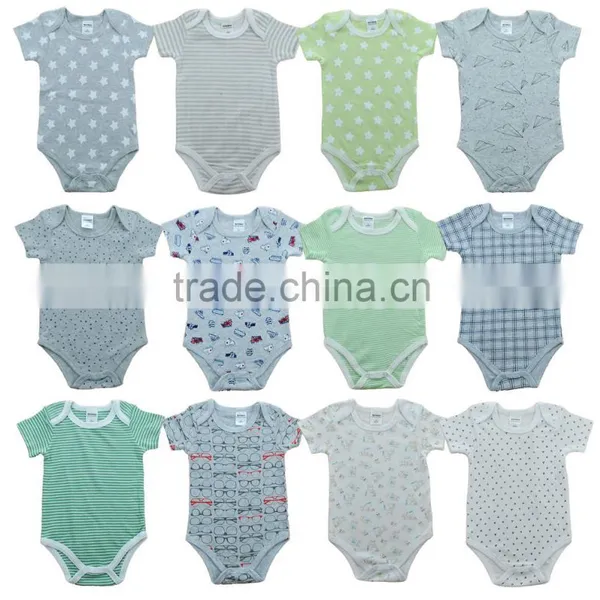 Newborn Rompers Short Sleeve Cotton Baby Boy Girl Rompers Baby Clothing photo-3