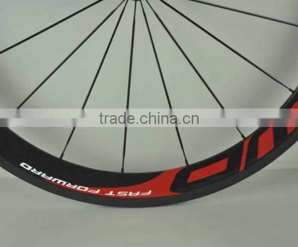 2015 New Arrival Ffwd 700C Clincher Carbon Fiber Wheelset Chinese Bike Wheels High-profile Carbon Wheels photo-2