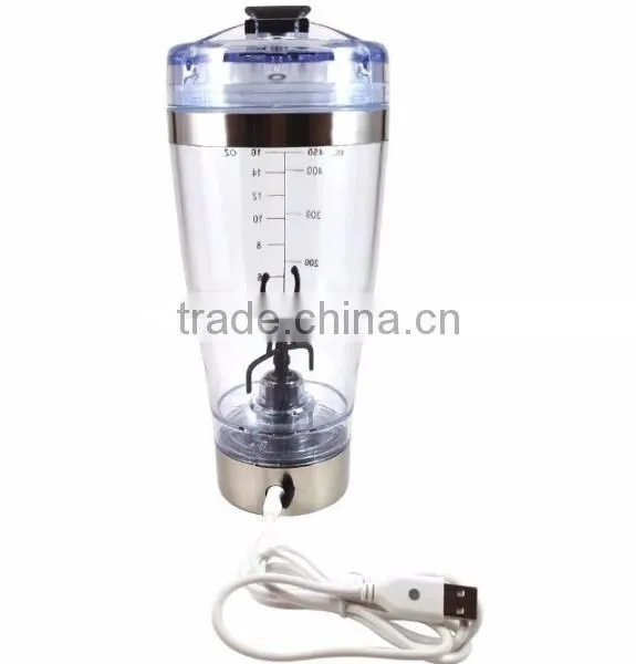 Bulk Items of BPA Free Titan Gel Li-ion USB Rechargeable Stainless Steel Electric Protein Shaker Mixer Cup Shaker Bottle photo-3