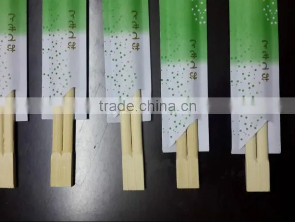 Paper Wrapper Chopsticks Flat Head Disposable Eco-Friendly Twin Bamboo Chopsticks photo-3