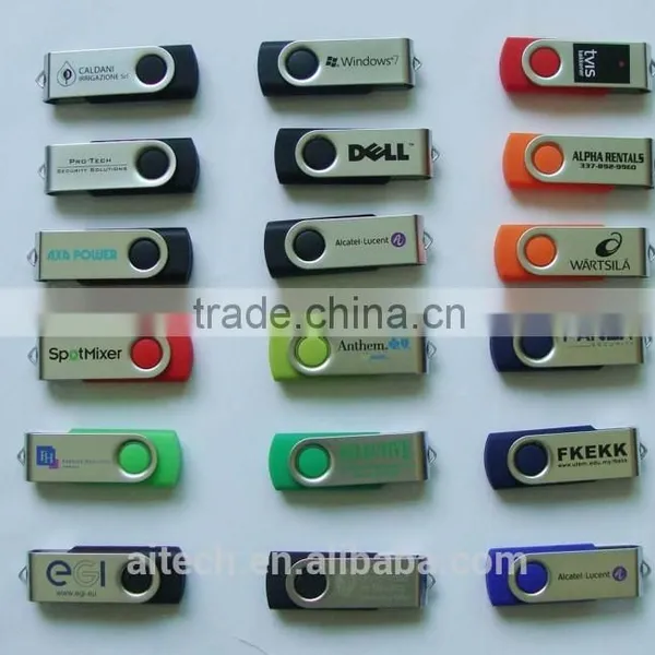Plastic Swivel USB Flash Drives USB Key Metal USB Flash Drives photo-2