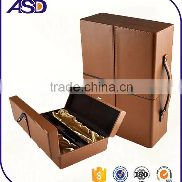 Popular Custom Design Leather Wine Gift Boxes/wine Packaging Box