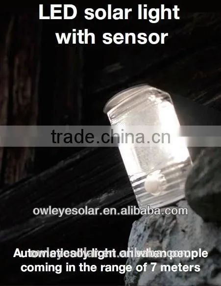 Solar LED Infrared Sensor Light /plastic Solar Led Infrared Lights for Crafts/100 Detection Angle Solar Sensor photo-2