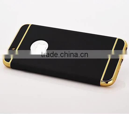 Luxury Removable 3 in 1 Hard Plastic Case For IPhone 6 6S 4.7 / Plus 5.5 PC Plating Matte Cover For IPhone 6S Case photo-2