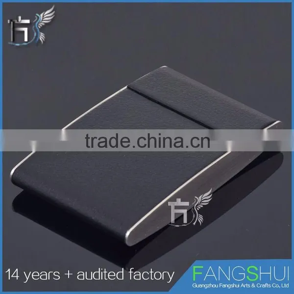 Newly Cheap Genuine Rfid Leather Name Card Case for Besiness Wholesale photo-2